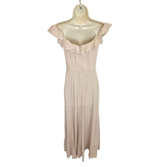 Reformation Verbena Maxi Gown in Blush Pink - Size XS - Picture 7 of 10